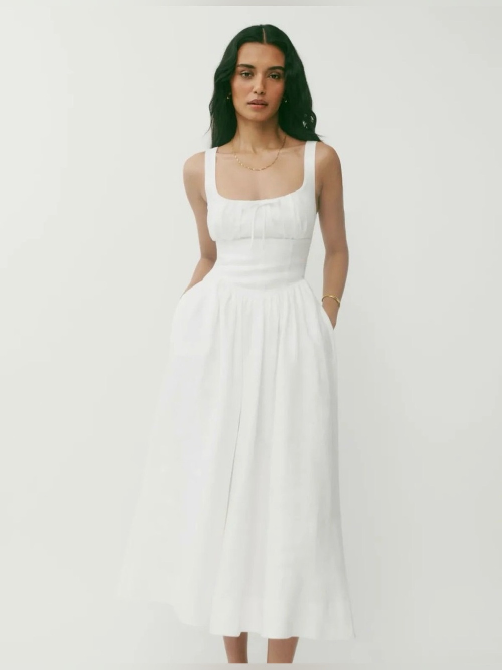 Reformation Balia Linen Dress